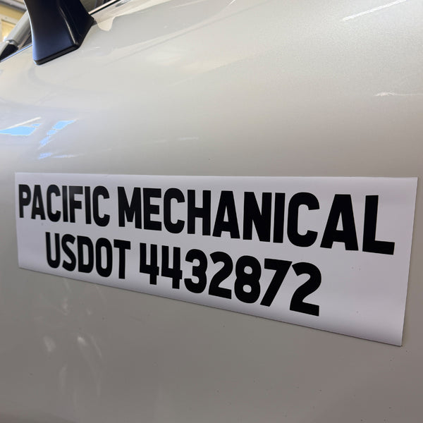 US DOT & MC Number Truck Magnetic Sign, 2 Pack