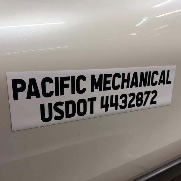 US DOT & MC Number Truck Magnetic Sign, 2 Pack