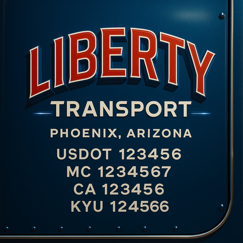 Custom Truck Door Sign Decal Stickers For Business, Trucking Business, Work Trucks (2-Pack)