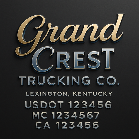 Custom Truck Door Sign Decal Stickers For Business, Trucking Business, Work Trucks (2-Pack)