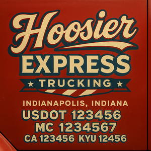 Custom Truck Door Sign Decal Stickers For Business, Trucking Business, Work Trucks (2-Pack)