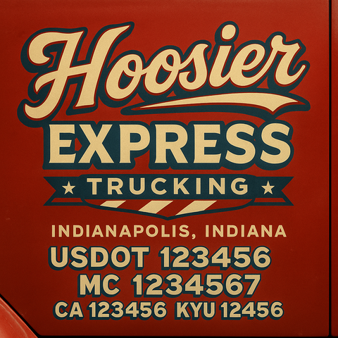 Custom Truck Door Sign Decal Stickers For Business, Trucking Business, Work Trucks (2-Pack)
