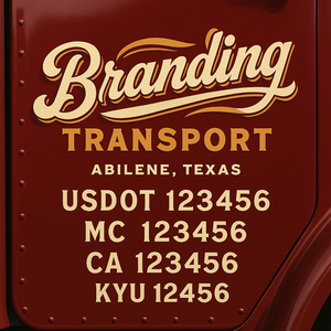 Custom Truck Door Sign Decal Stickers For Business, Trucking Business, Work Trucks (2-Pack)