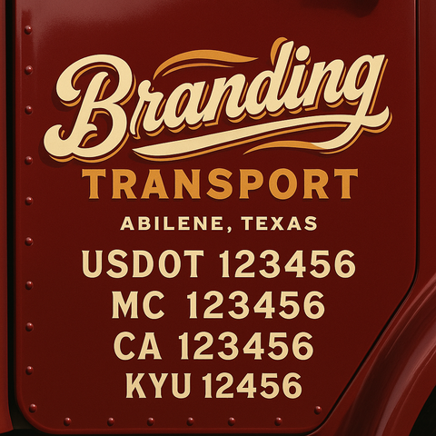 Custom Truck Door Sign Decal Stickers For Business, Trucking Business, Work Trucks (2-Pack)