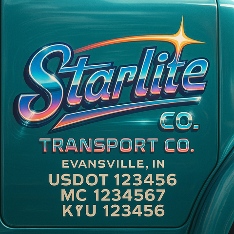 Custom Truck Door Sign Decal Stickers For Business, Trucking Business, Work Trucks (2-Pack)