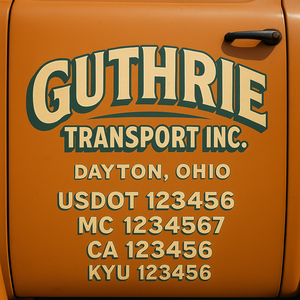 Custom Truck Door Sign Decal Stickers For Business, Trucking Business, Work Trucks (2-Pack)