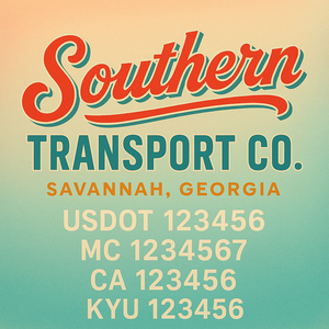 Custom Truck Door Sign Decal Stickers For Business, Trucking Business, Work Trucks (2-Pack)
