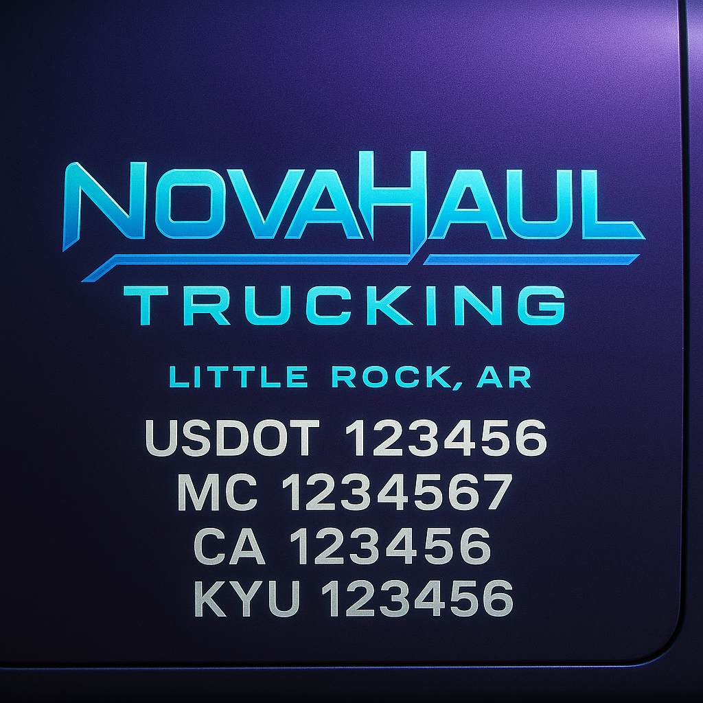 Custom Truck Door Sign Decal Stickers For Business, Trucking Business, Work Trucks (2-Pack)