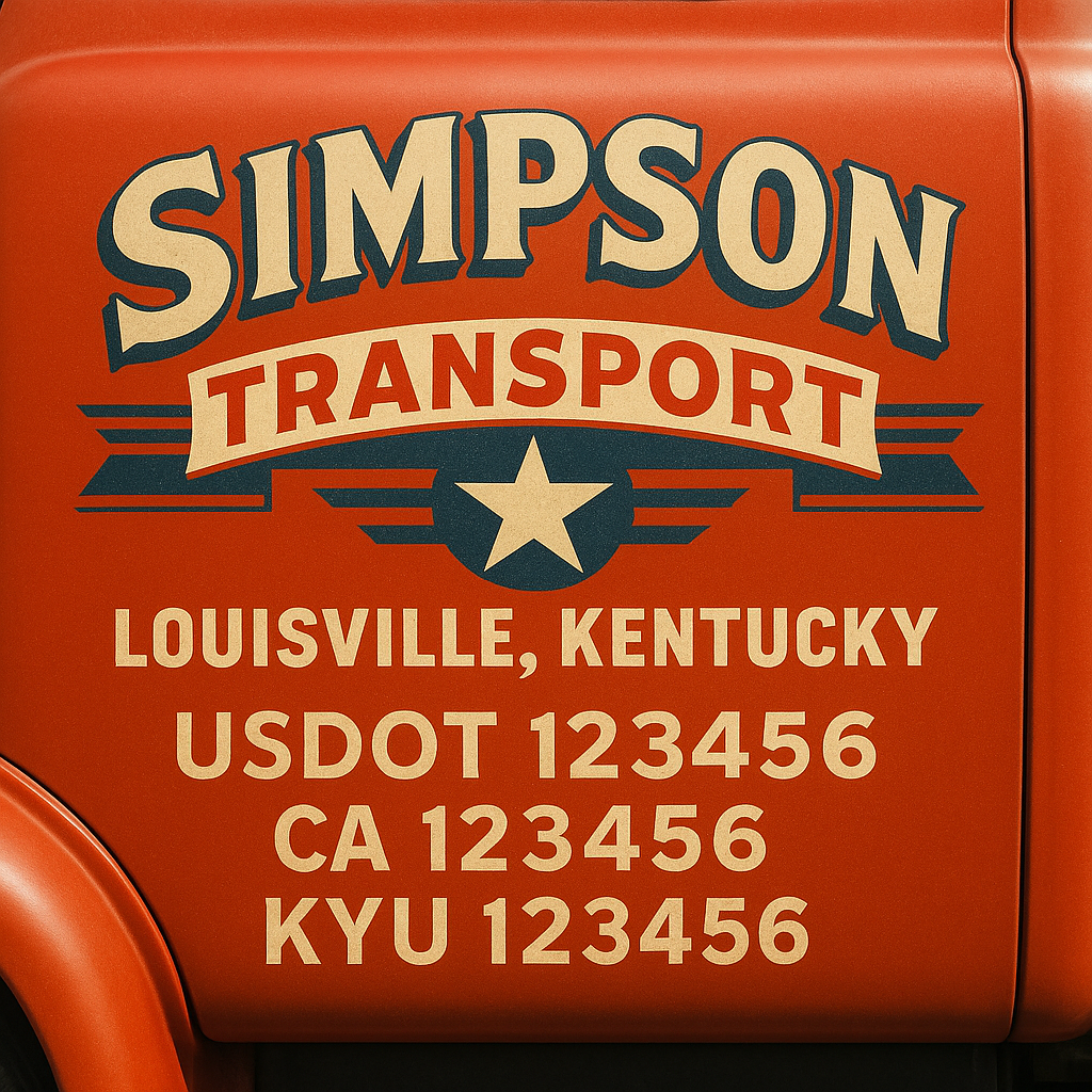 Custom Truck Door Sign Decal Stickers For Business, Trucking Business, Work Trucks (2-Pack)