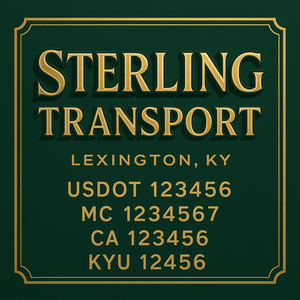 Custom Truck Door Sign Decal Stickers For Business, Trucking Business, Work Trucks (2-Pack)