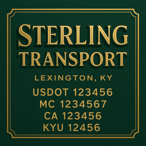 Custom Truck Door Sign Decal Stickers For Business, Trucking Business, Work Trucks (2-Pack)