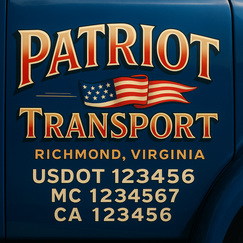 Custom Truck Door Sign Decal Stickers For Business, Trucking Business, Work Trucks (2-Pack)