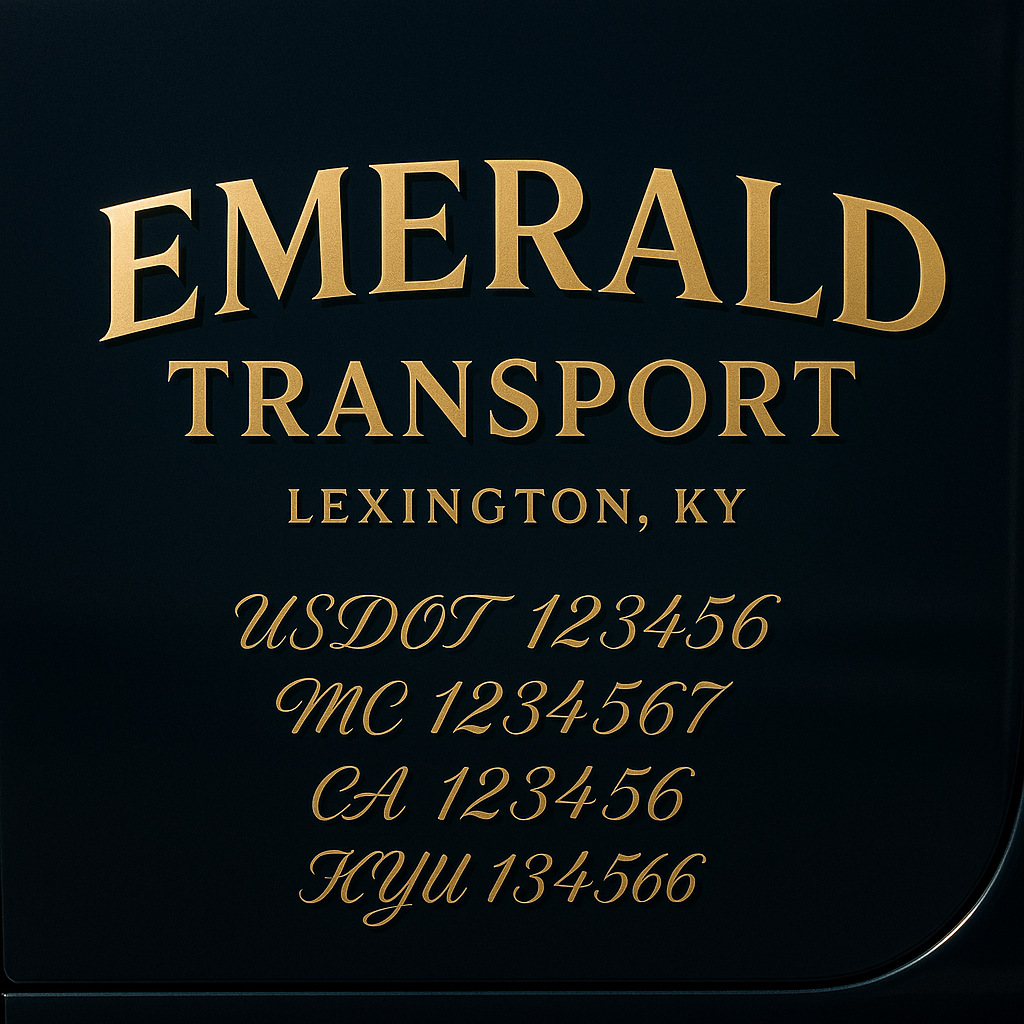 Custom Truck Door Sign Decal Stickers For Business, Trucking Business, Work Trucks (2-Pack)