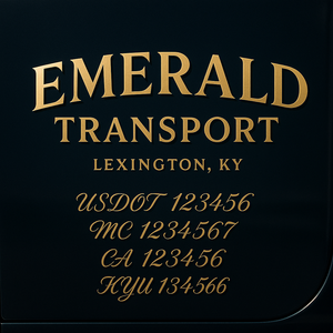 Custom Truck Door Sign Decal Stickers For Business, Trucking Business, Work Trucks (2-Pack)