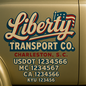 Custom Truck Door Sign Decal Stickers For Business, Trucking Business, Work Trucks (2-Pack)