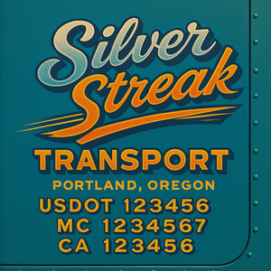 Custom Truck Door Sign Decal Stickers For Business, Trucking Business, Work Trucks (2-Pack)