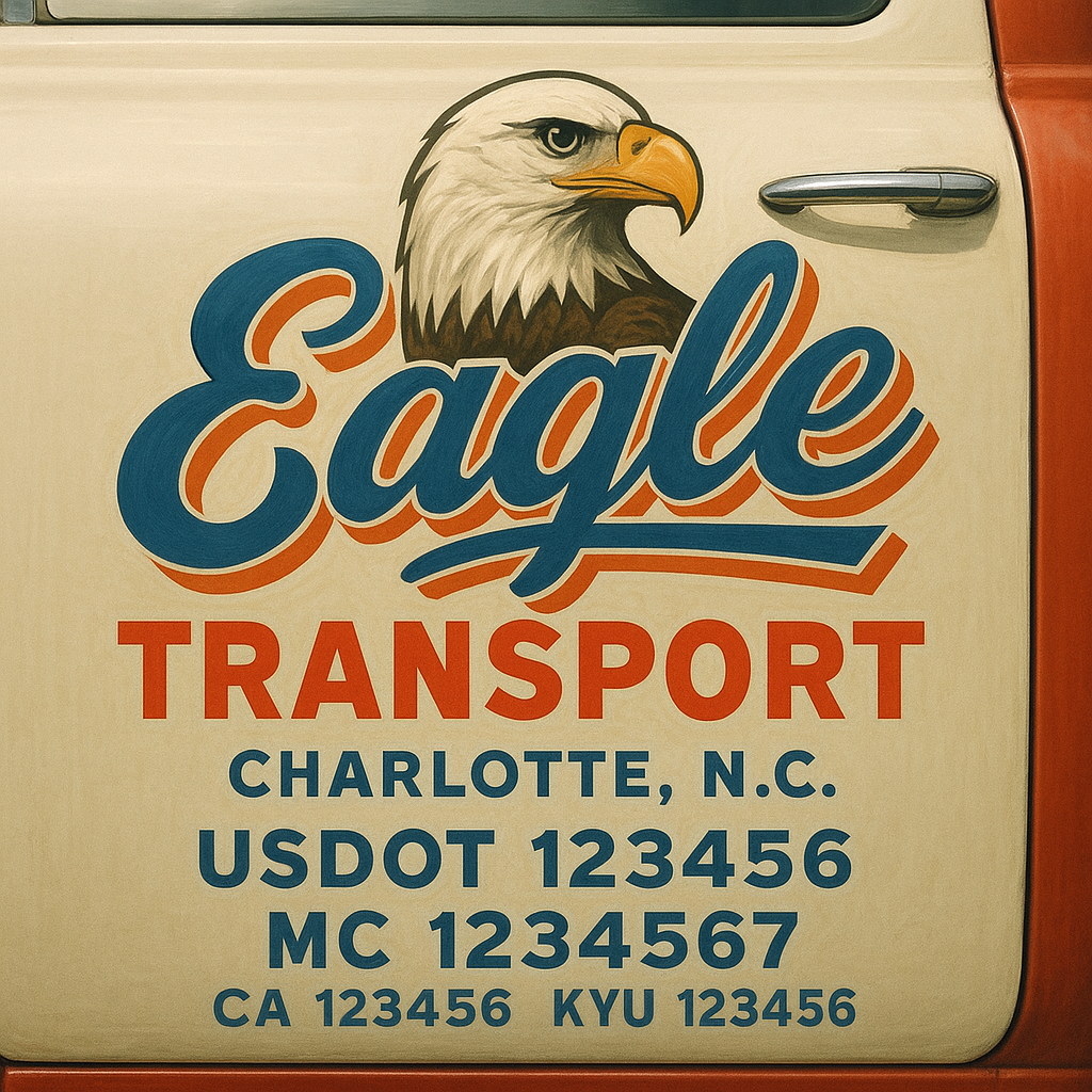 Custom Truck Door Sign Decal Stickers For Business, Trucking Business, Work Trucks (2-Pack)