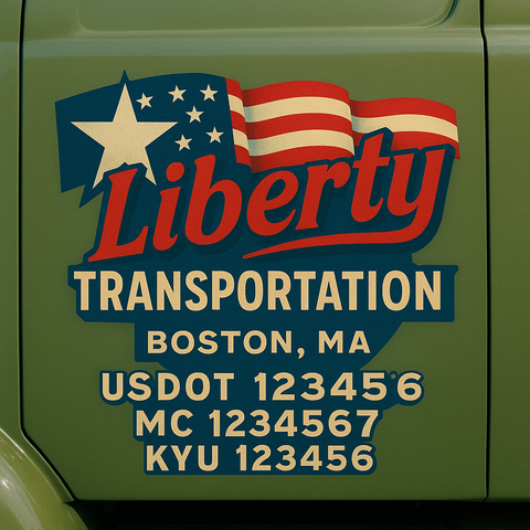 Custom Truck Door Sign Decal Stickers For Business, Trucking Business, Work Trucks (2-Pack)