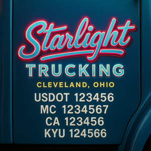 Custom Truck Door Sign Decal Stickers For Business, Trucking Business, Work Trucks (2-Pack)