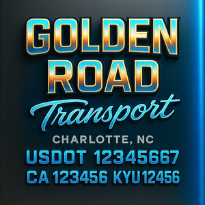 Custom Truck Door Sign Decal Stickers For Business, Trucking Business, Work Trucks (2-Pack)
