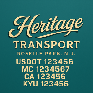 Custom Truck Door Sign Decal Stickers For Business, Trucking Business, Work Trucks (2-Pack)