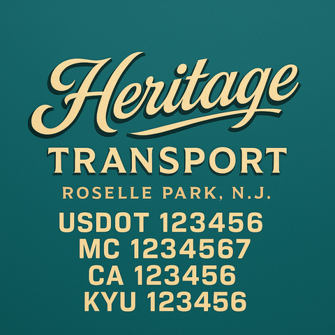 Custom Truck Door Sign Decal Stickers For Business, Trucking Business, Work Trucks (2-Pack)