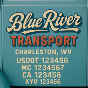 Custom Truck Door Sign Decal Stickers For Business, Trucking Business, Work Trucks (2-Pack)