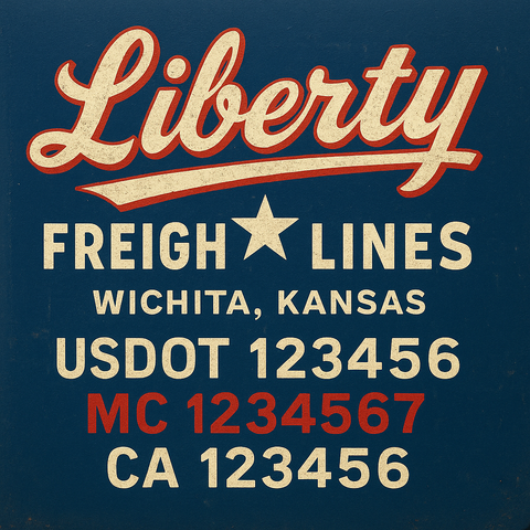 Custom Truck Door Sign Decal Stickers For Business, Trucking Business, Work Trucks (2-Pack)