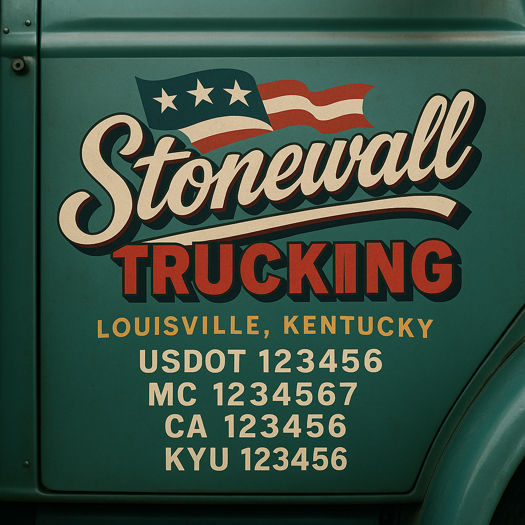 Custom Truck Door Sign Decal Stickers For Business, Trucking Business, Work Trucks (2-Pack)
