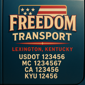 Custom Truck Door Sign Decal Stickers For Business, Trucking Business, Work Trucks (2-Pack)