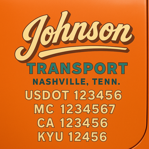 Custom Truck Door Sign Decal Stickers For Business, Trucking Business, Work Trucks (2-Pack)