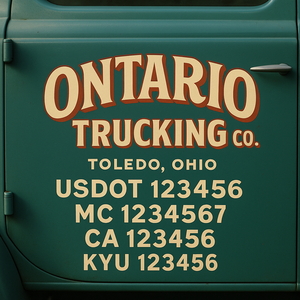 Custom Truck Door Sign Decal Stickers For Business, Trucking Business, Work Trucks (2-Pack)