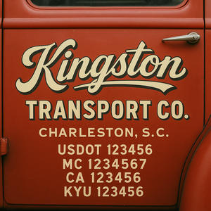 Custom Truck Door Sign Decal Stickers For Business, Trucking Business, Work Trucks (2-Pack)