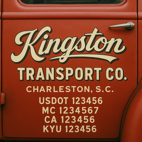 Custom Truck Door Sign Decal Stickers For Business, Trucking Business, Work Trucks (2-Pack)