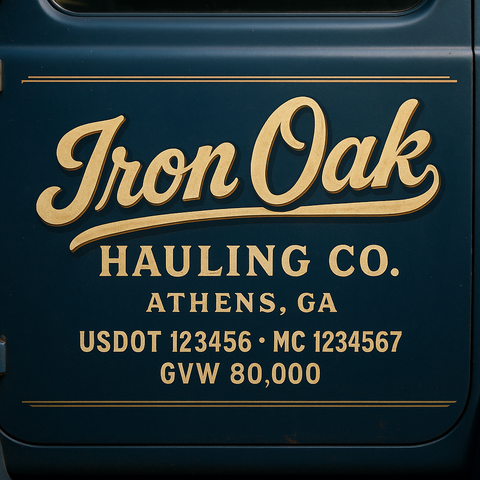 Custom Truck Door Sign Decal Stickers For Business, Trucking Business, Work Trucks (2-Pack)