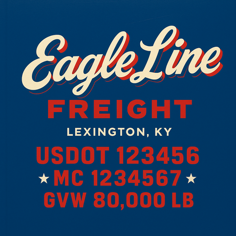 Custom Truck Door Sign Decal Stickers For Business, Trucking Business, Work Trucks (2-Pack)