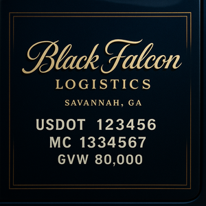 Custom Truck Door Sign Decal Stickers For Business, Trucking Business, Work Trucks (2-Pack)