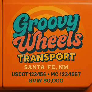 Custom Truck Door Sign Decal Stickers For Business, Trucking Business, Work Trucks (2-Pack)