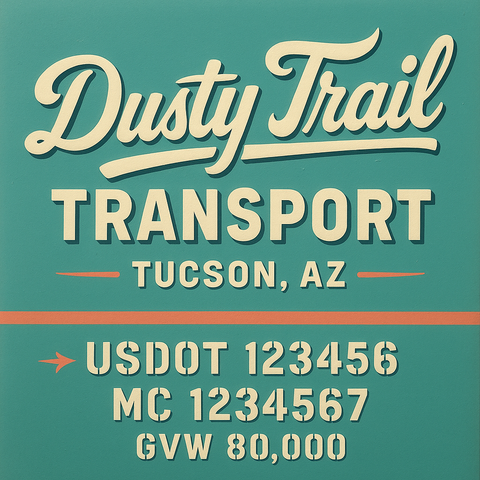 Custom Truck Door Sign Decal Stickers For Business, Trucking Business, Work Trucks (2-Pack)
