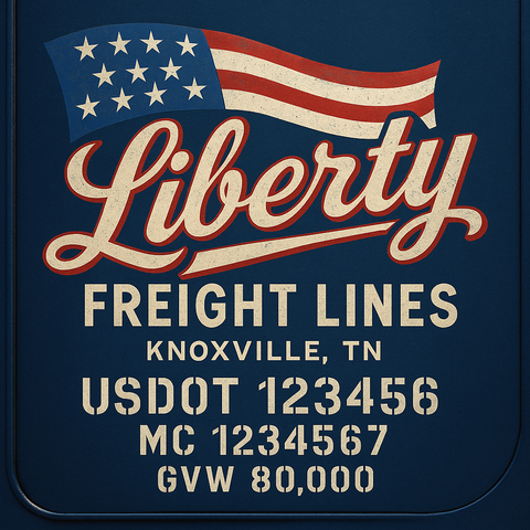 Custom Truck Door Sign Decal Stickers For Business, Trucking Business, Work Trucks (2-Pack)