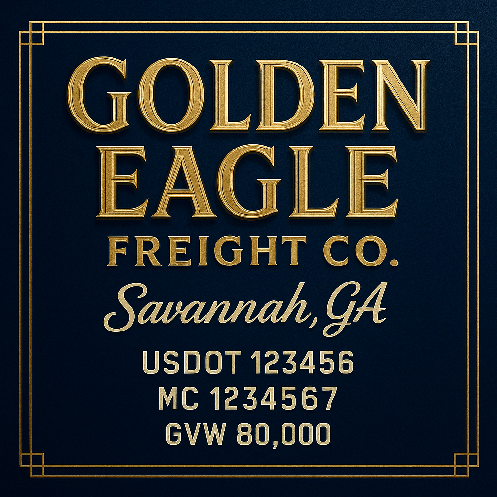 Custom Truck Door Sign Decal Stickers For Business, Trucking Business, Work Trucks (2-Pack)