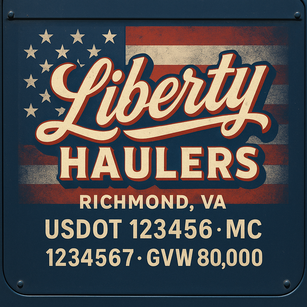 Custom Truck Door Sign Decal Stickers For Business, Trucking Business, Work Trucks (2-Pack)