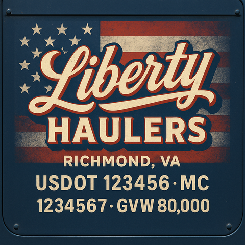 Custom Truck Door Sign Decal Stickers For Business, Trucking Business, Work Trucks (2-Pack)