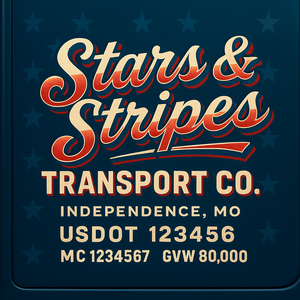 Custom Truck Door Sign Decal Stickers For Business, Trucking Business, Work Trucks (2-Pack)