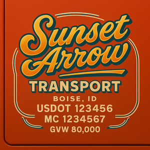 Custom Truck Door Sign Decal Stickers For Business, Trucking Business, Work Trucks (2-Pack)