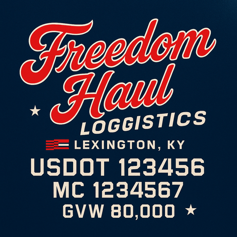 Custom Truck Door Sign Decal Stickers For Business, Trucking Business, Work Trucks (2-Pack)