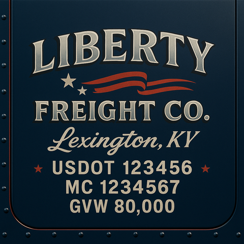 Custom Truck Door Sign Decal Stickers For Business, Trucking Business, Work Trucks (2-Pack)