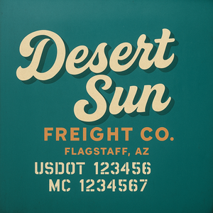 Custom Truck Door Sign Decal Stickers For Business, Trucking Business, Work Trucks (2-Pack)