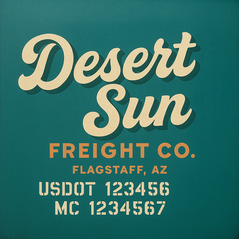 Custom Truck Door Sign Decal Stickers For Business, Trucking Business, Work Trucks (2-Pack)