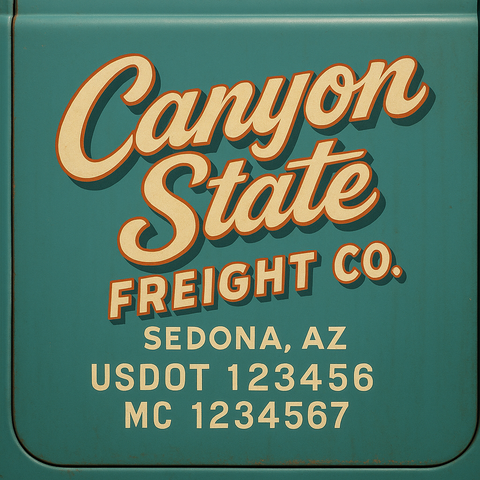 Custom Truck Door Sign Decal Stickers For Business, Trucking Business, Work Trucks (2-Pack)